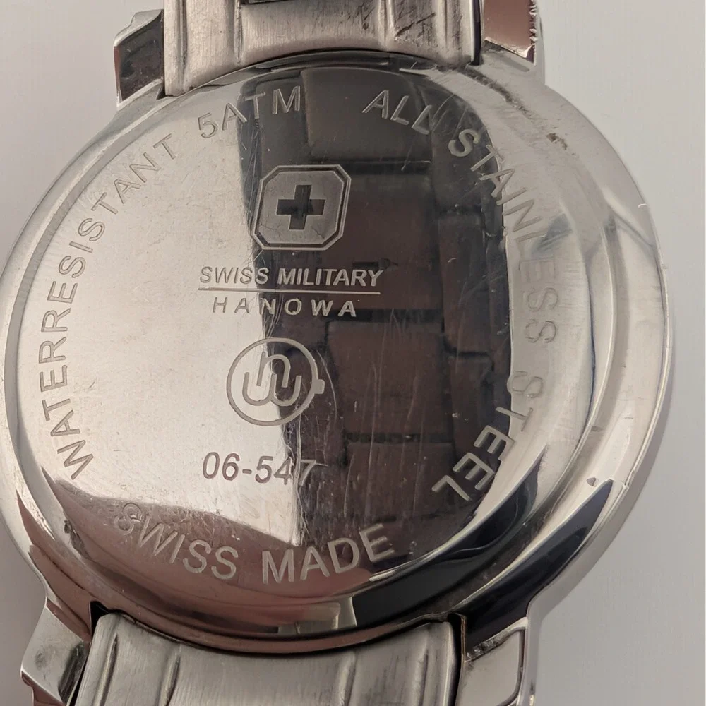 Swiss Military Honowa Gray Textured Dial‎ Swiss Made Watch 06-547 Stainless
